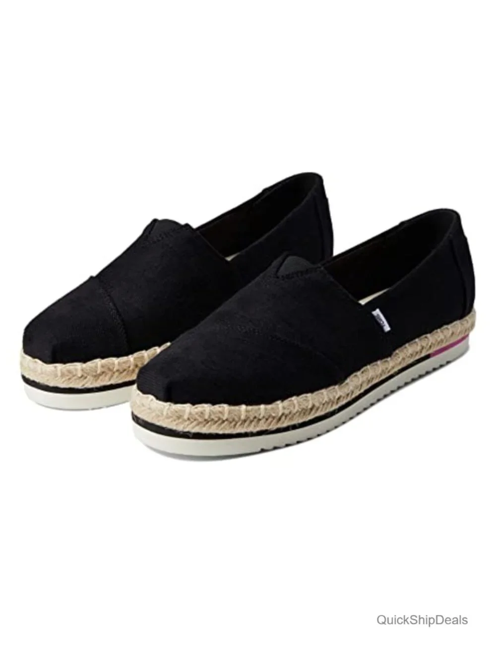 TOMS Alpargata Platform Espadrilles Women's Slip-On Loafers OrthoLite Eco